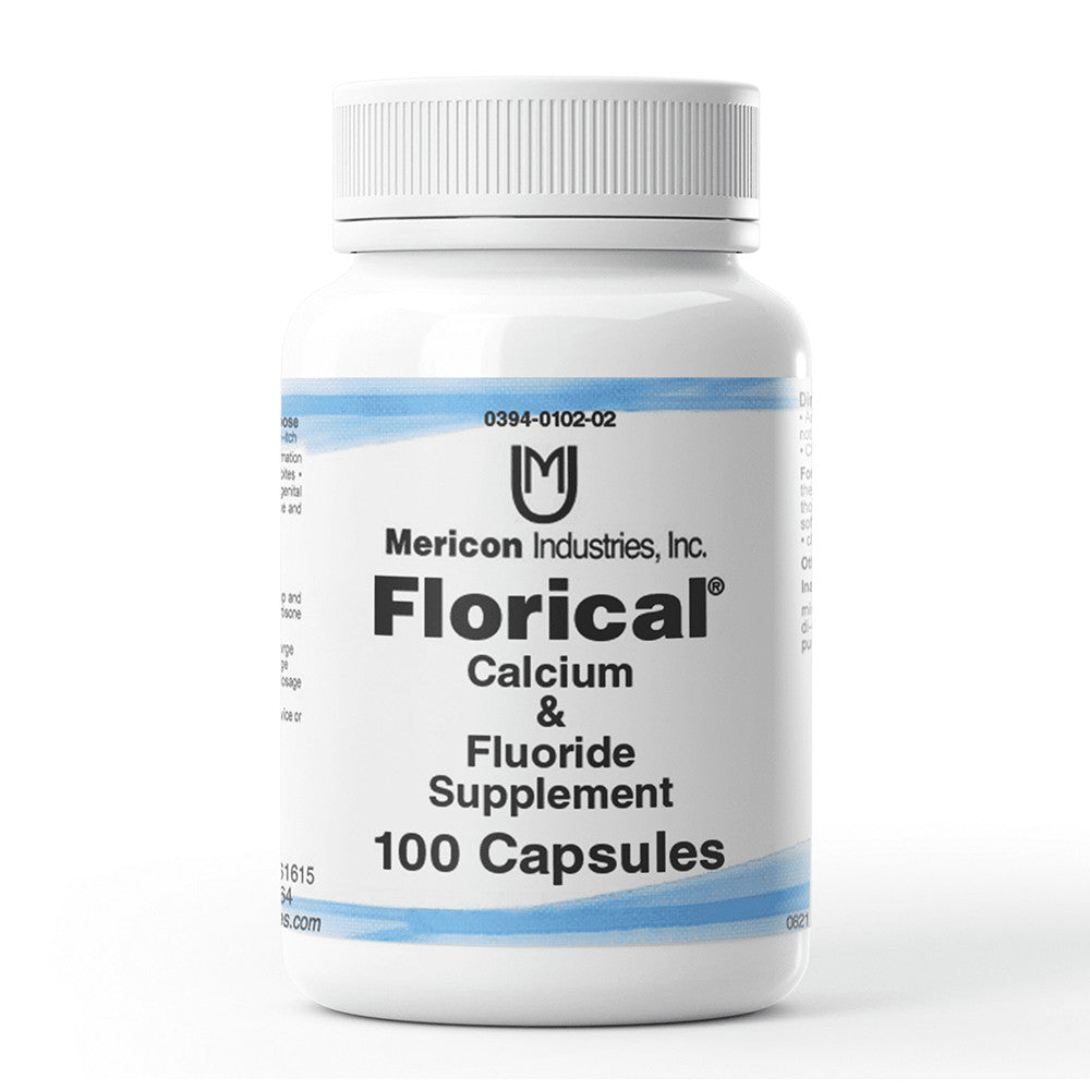 Mericon Industries Florical Calcium And Fluoride Supplement Tablets, 100 Ea